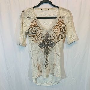 Western Lace Angels & Diamonds T-Shirt